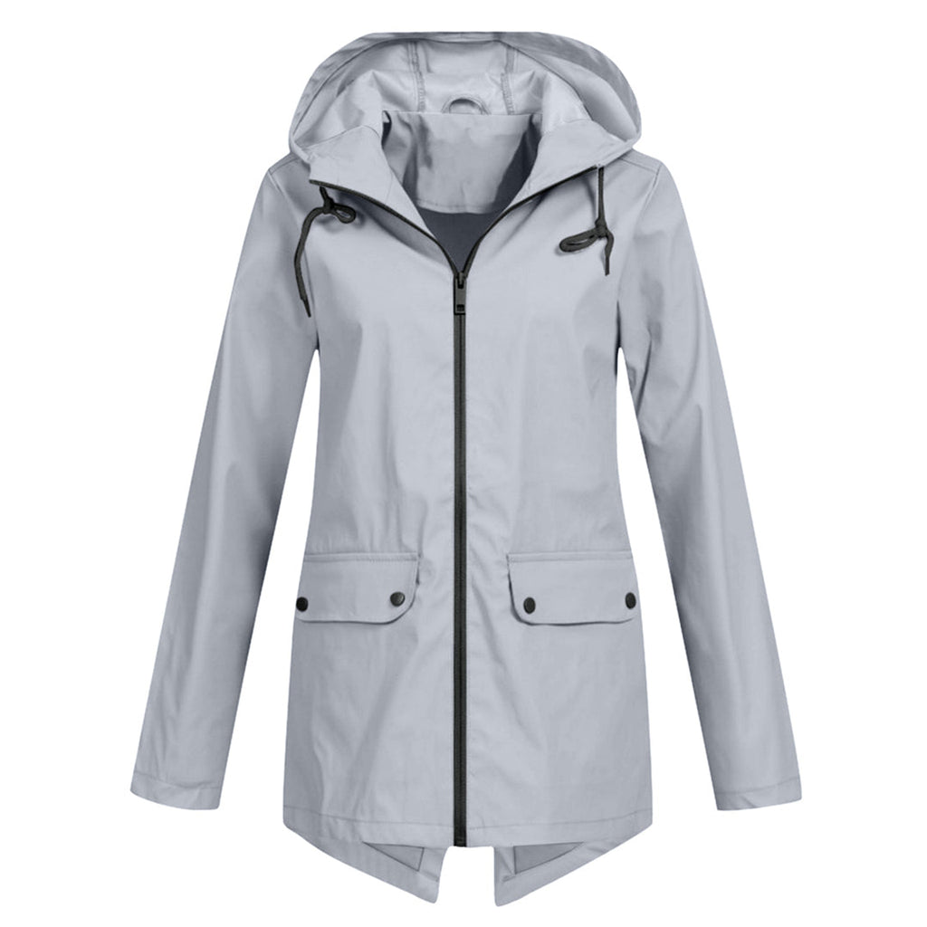Wasserdichte Lange Jacke - Mit Kapuze & Stilvoll