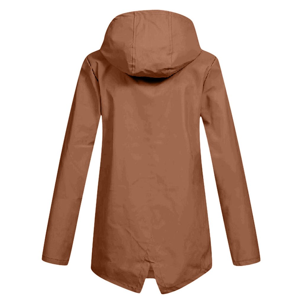 Wasserdichte Lange Jacke - Mit Kapuze & Stilvoll