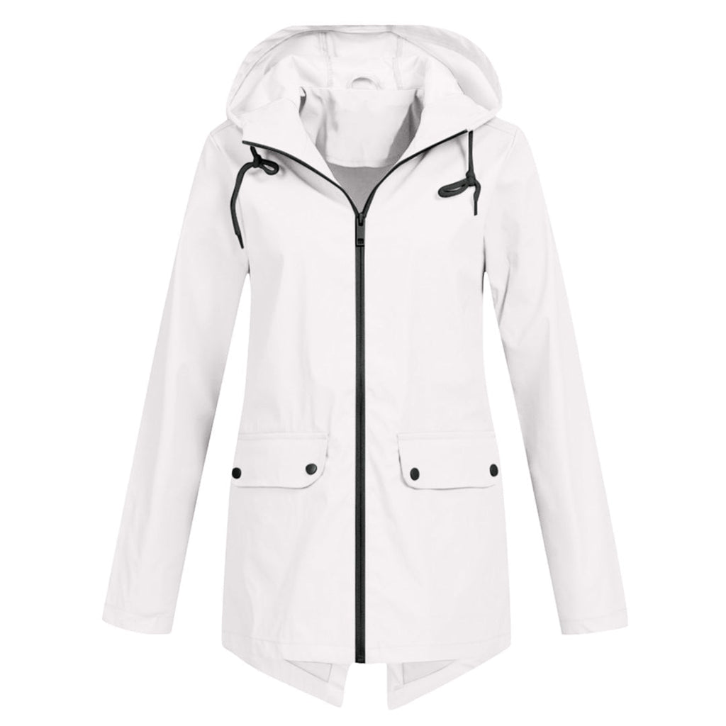 Wasserdichte Lange Jacke - Mit Kapuze & Stilvoll