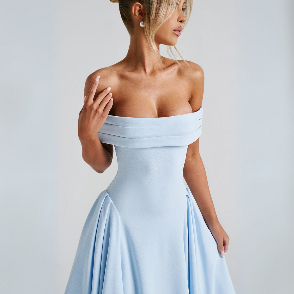 Midi-Kleid Elegant Blau