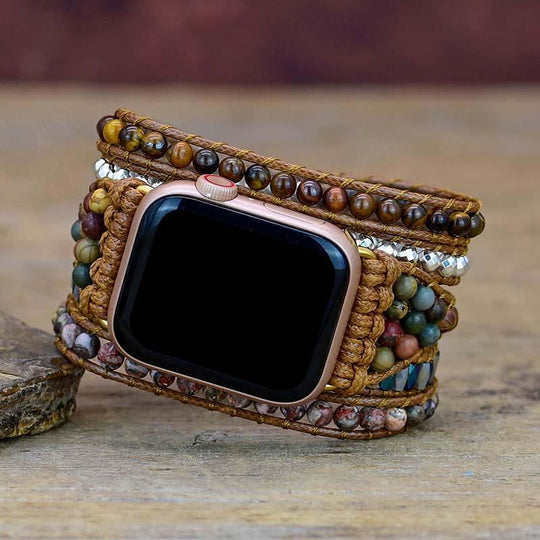 Tigerauge Verstärkendes Apple Watch Armband | Shop Nory
