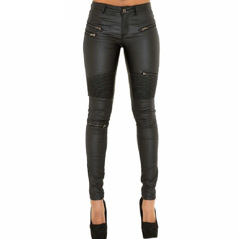 Skinny Jeans aus Kunstmaterial