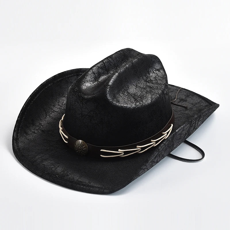Cowboyhut mit Knochenperlenbesatz