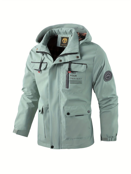 Herren Kapuzen Utility Jacke