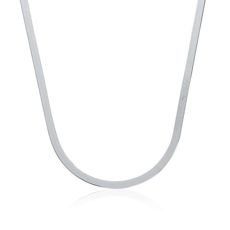 Flache Schlangenkette aus silber | Shop Nory