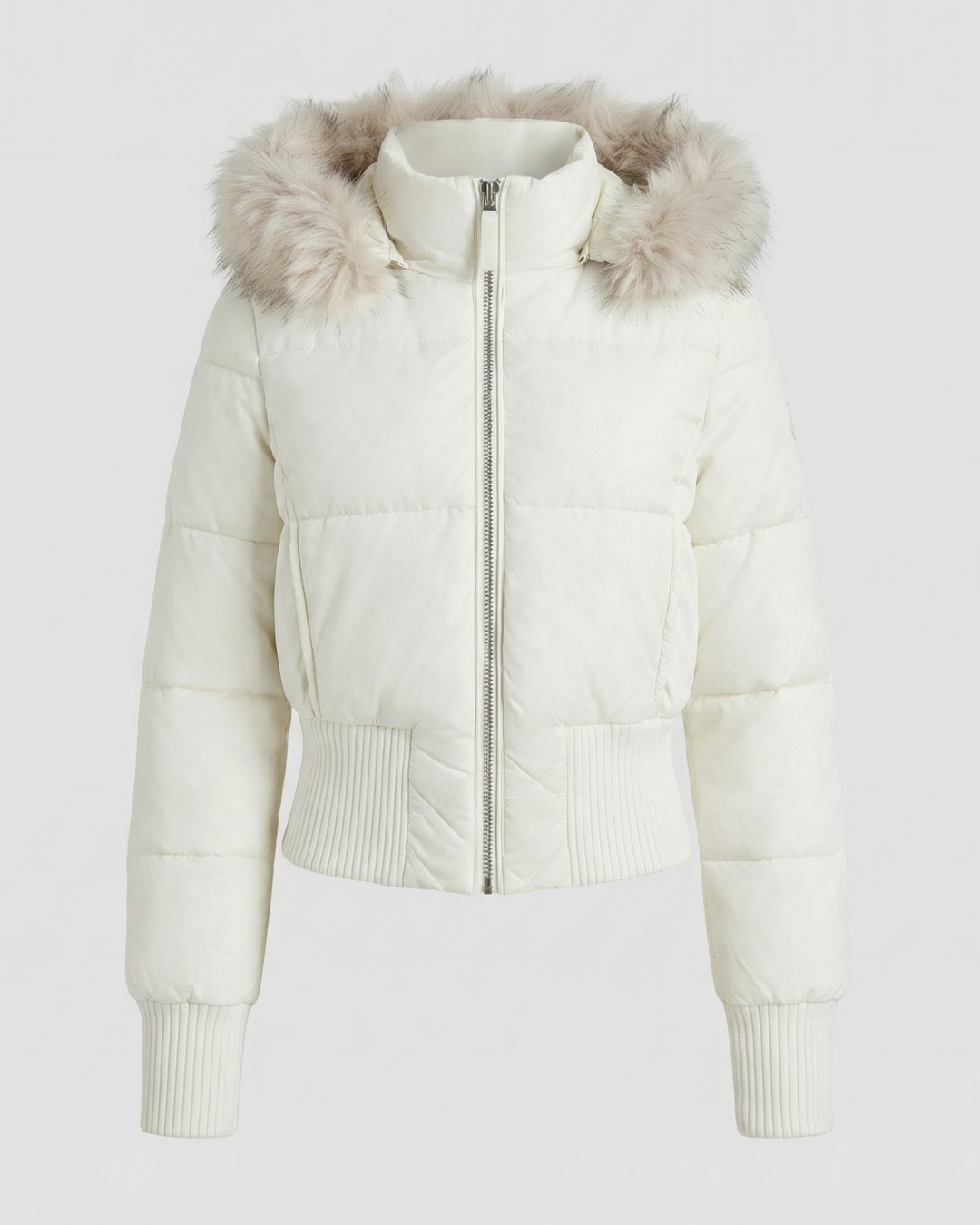Cropped Gefütterte Winterjacke