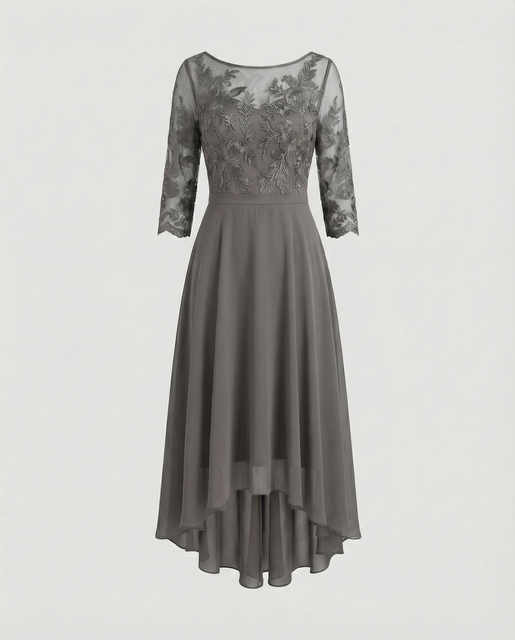 Festliches Maxikleid mit Spitzenbesatz für Damen