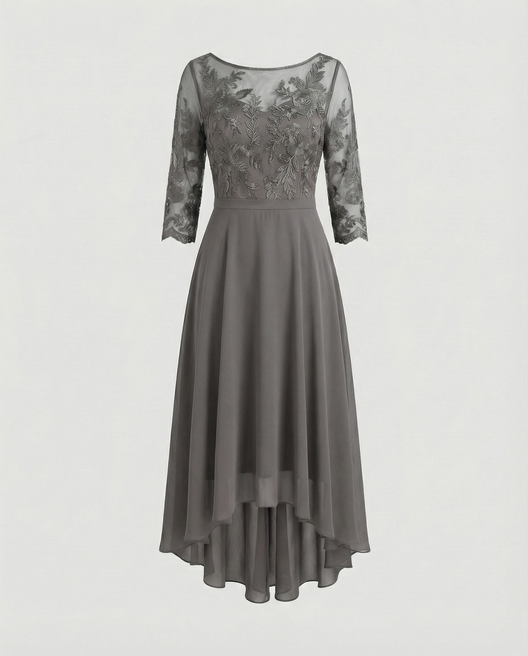Festliches Maxikleid mit Spitzenbesatz für Damen