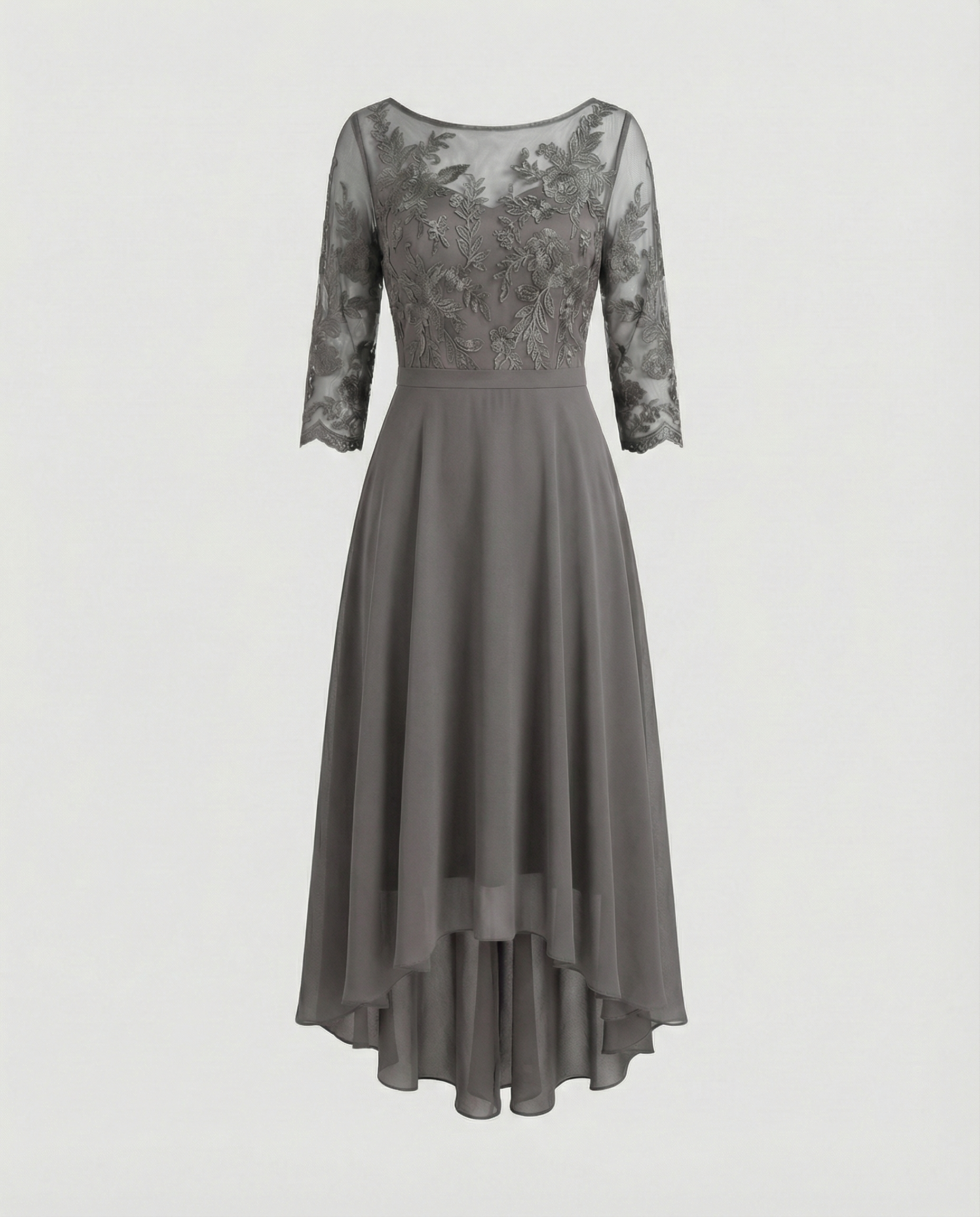 Festliches Maxikleid mit Spitzenbesatz für Damen