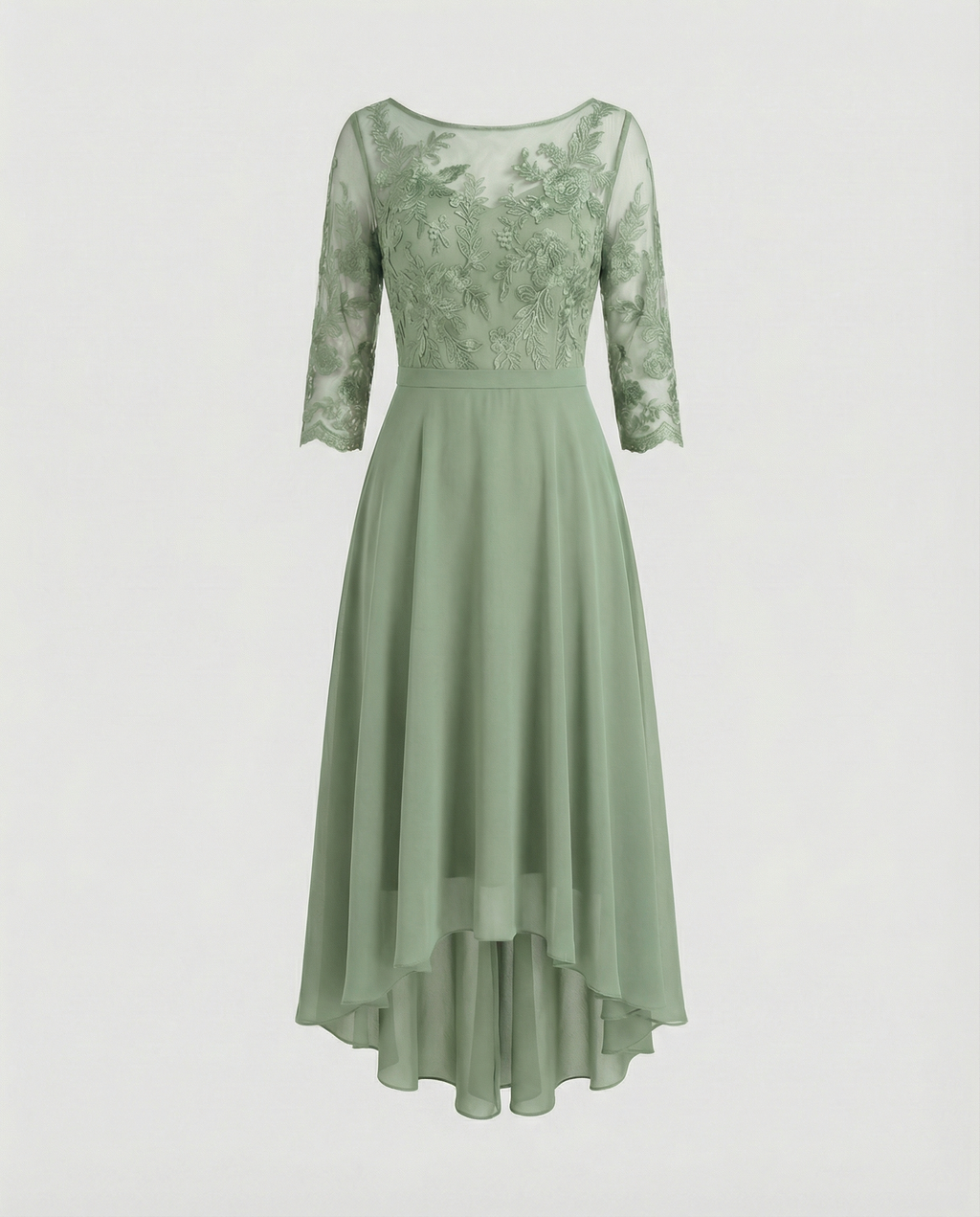 Festliches Maxikleid mit Spitzenbesatz für Damen