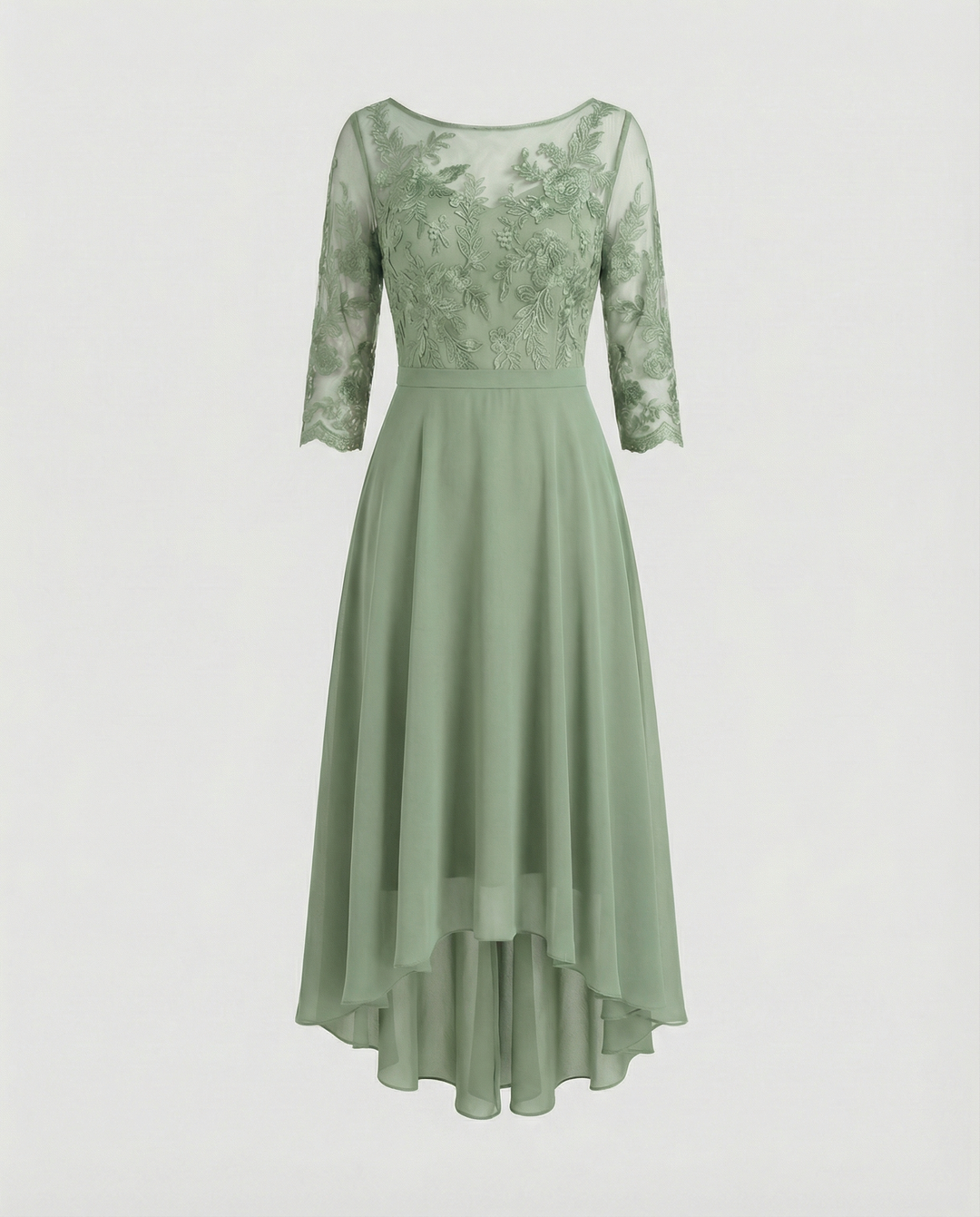 Festliches Maxikleid mit Spitzenbesatz für Damen