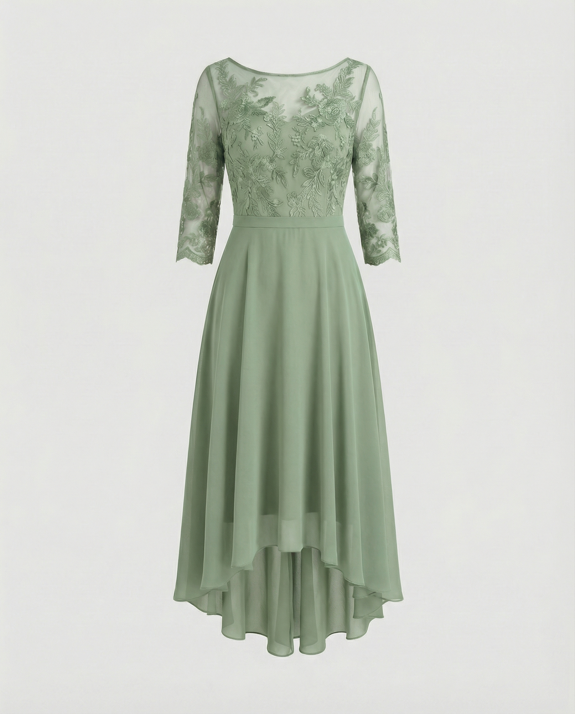 Festliches Maxikleid mit Spitzenbesatz für Damen
