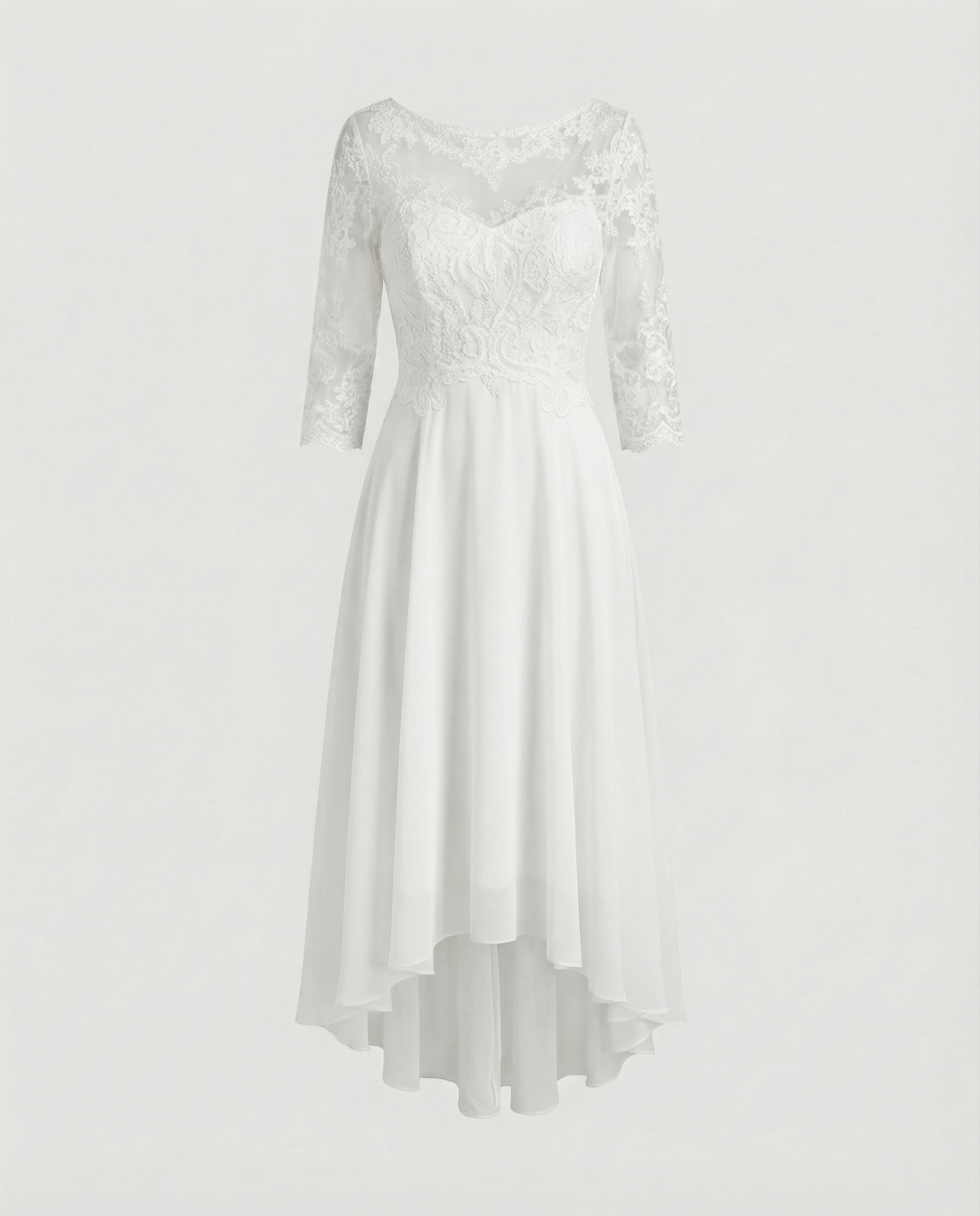 Festliches Maxikleid mit Spitzenbesatz für Damen