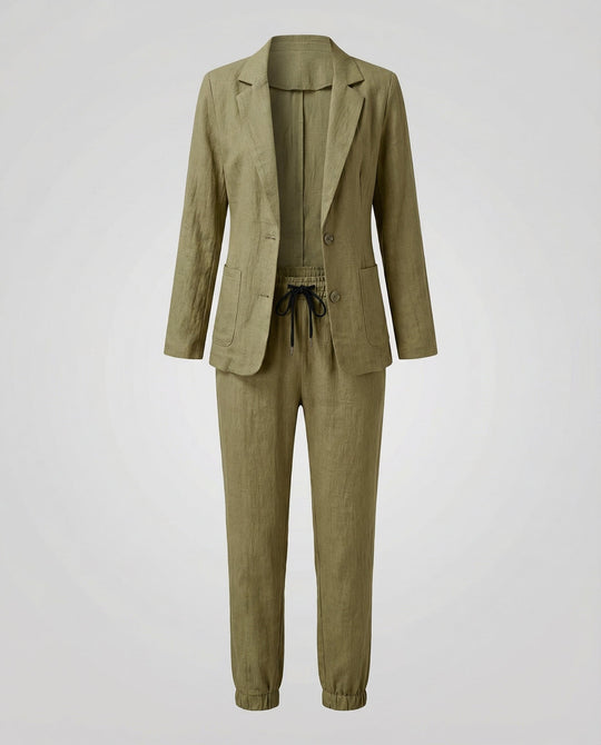 Elegantes Blazer Jogger Damen Set | Heidi-Mode