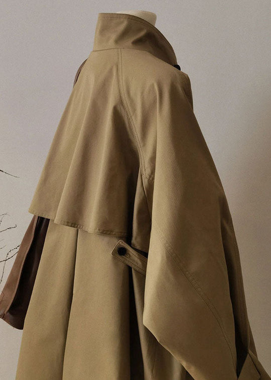 Damen Trenchcoat mit Reißverschluss und langen Ärmeln