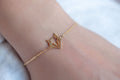 Goldfarbenes Origami-Armband mit Fuchs – Stilvolle Eleganz und symbolische Bedeutung | Shop Nory