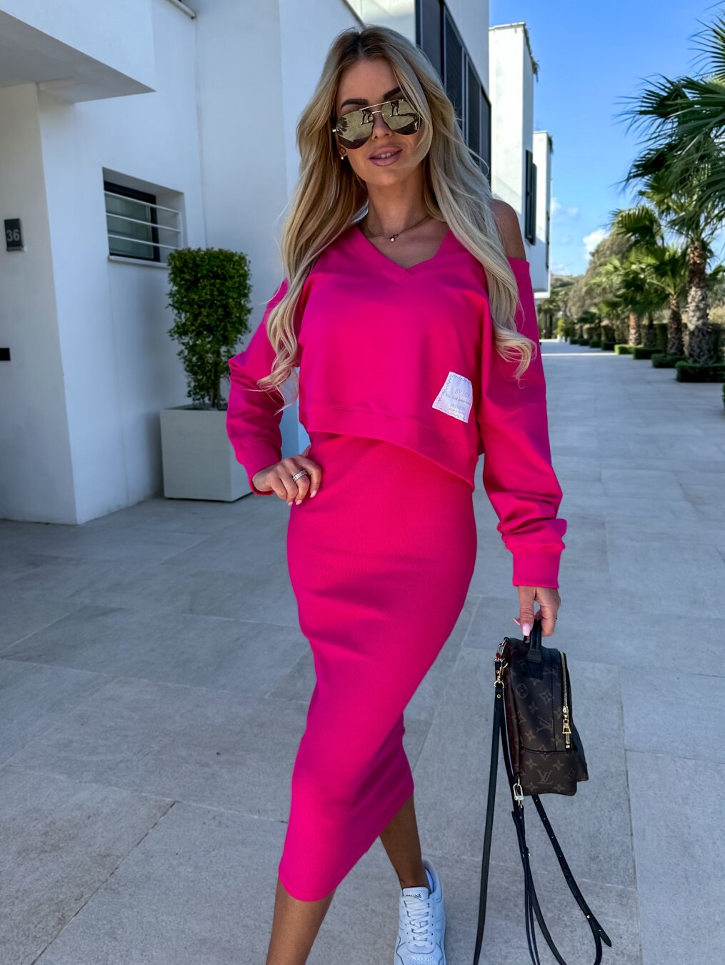 Sweatshirt-Kleid-Set
