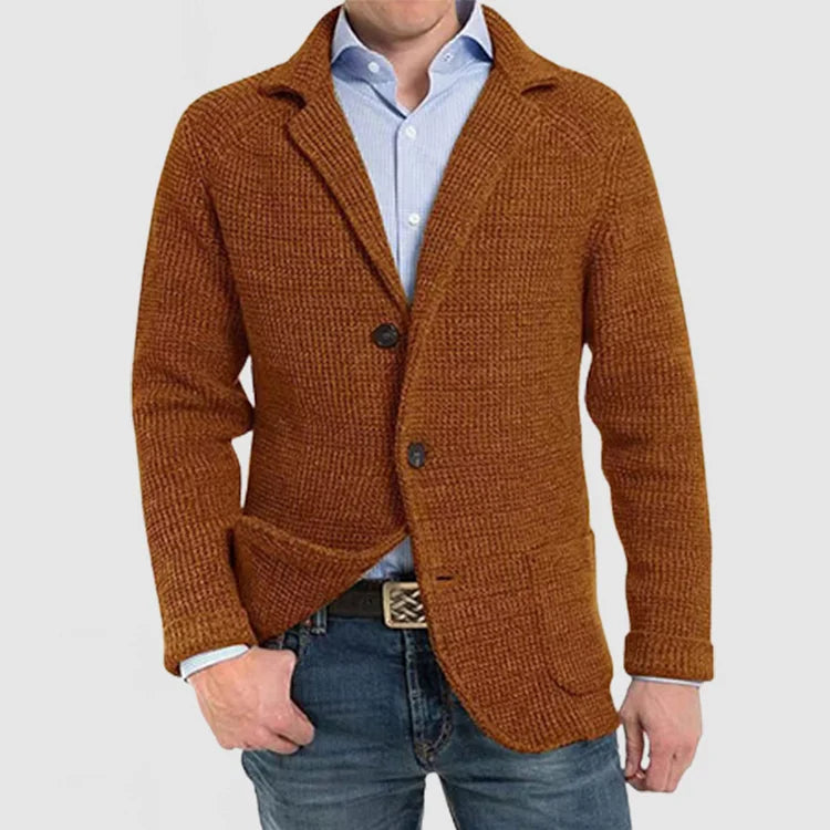 Herren Strickblazer mit zwei Knöpfen