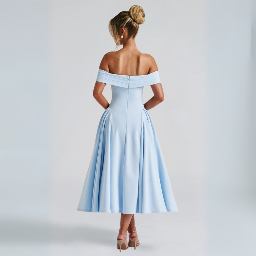 Midi-Kleid Elegant Blau