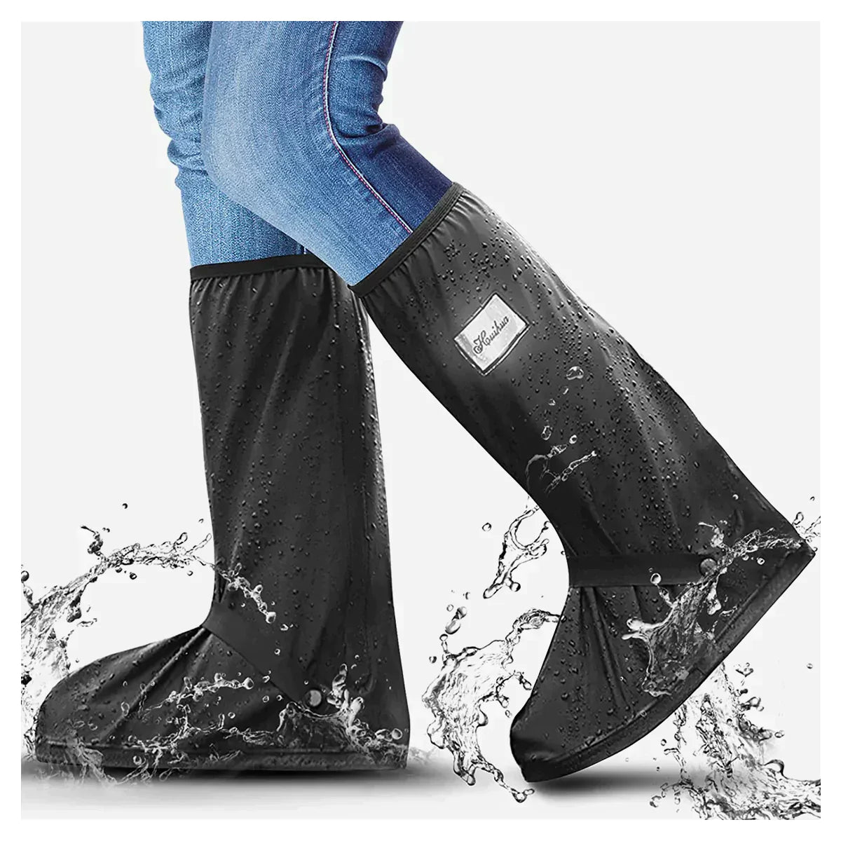 Galoschen Schuhüberzüge - Wasserdicht - Schwarz - Stiefelüberzüge - Regenschutz für Schuhe