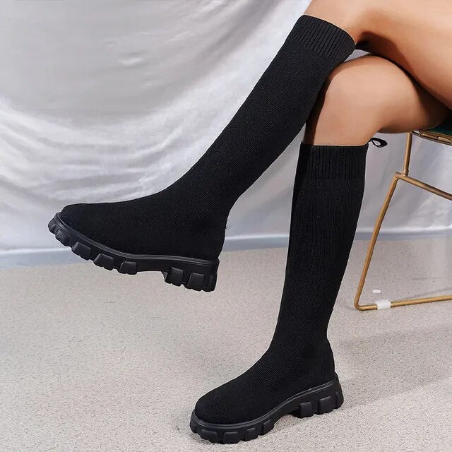 Moderne Stretch Stiefeletten