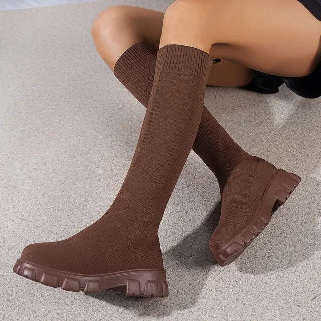 Moderne Stretch Stiefeletten