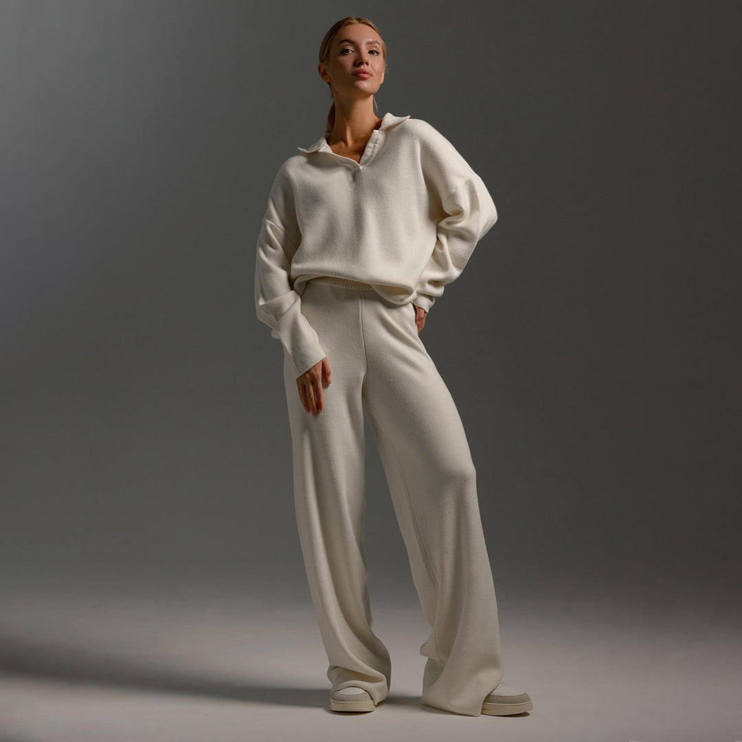 Damen-Loungewear-Set - Oversized Sweatshirt und lockere Hose