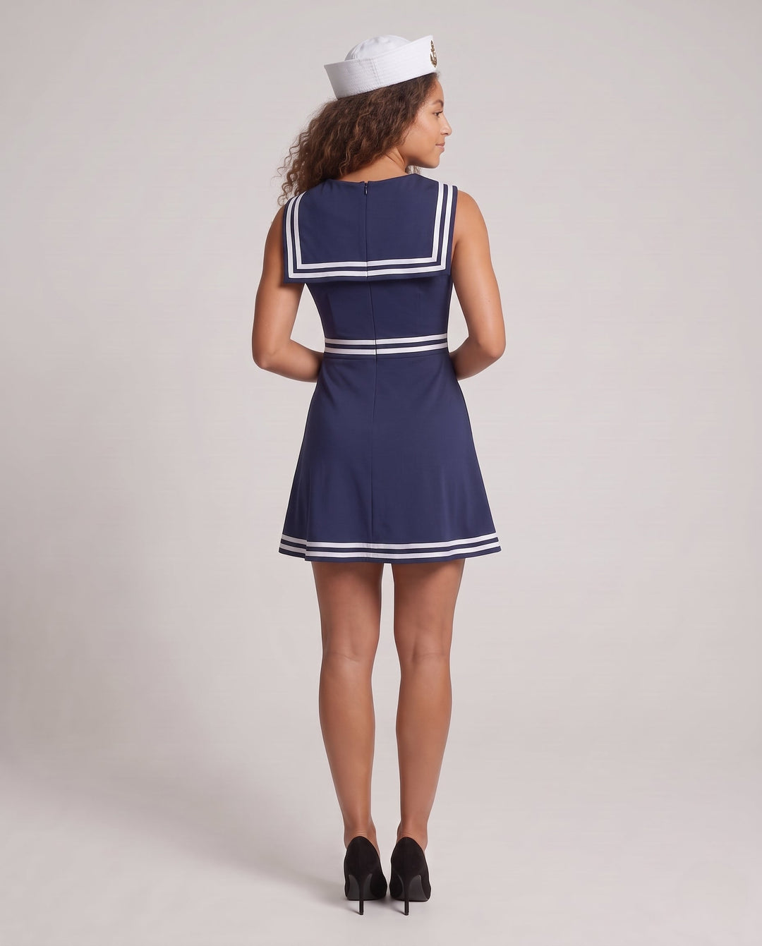 Damen Matrosenkleid mit Schulterkragen und maritimen Akzenten Shop Nory