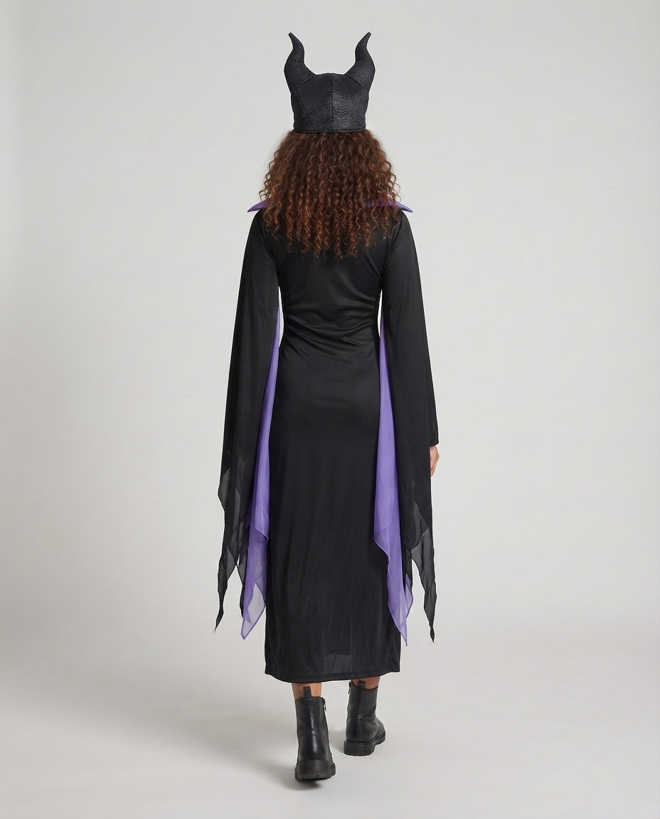Damen Mystisches Hexen-Kostüm mit Kapuze und weiten Ärmeln Shop Nory