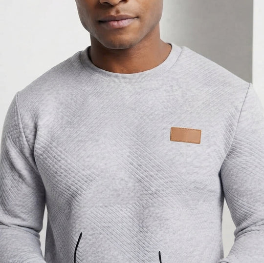 Herren Strukturierter Rundhals-Pullover aus leichtem strukturiertem Strick Shop Nory