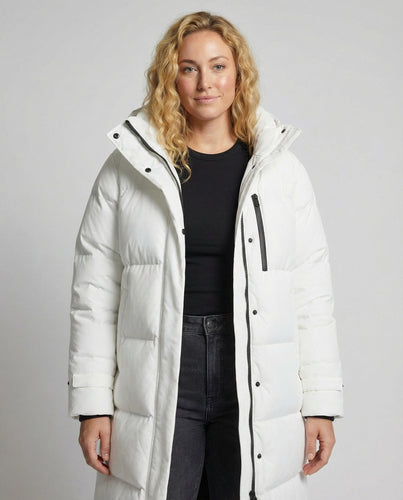 Langer Plus Size Daunenmantel | Heidi-Mode