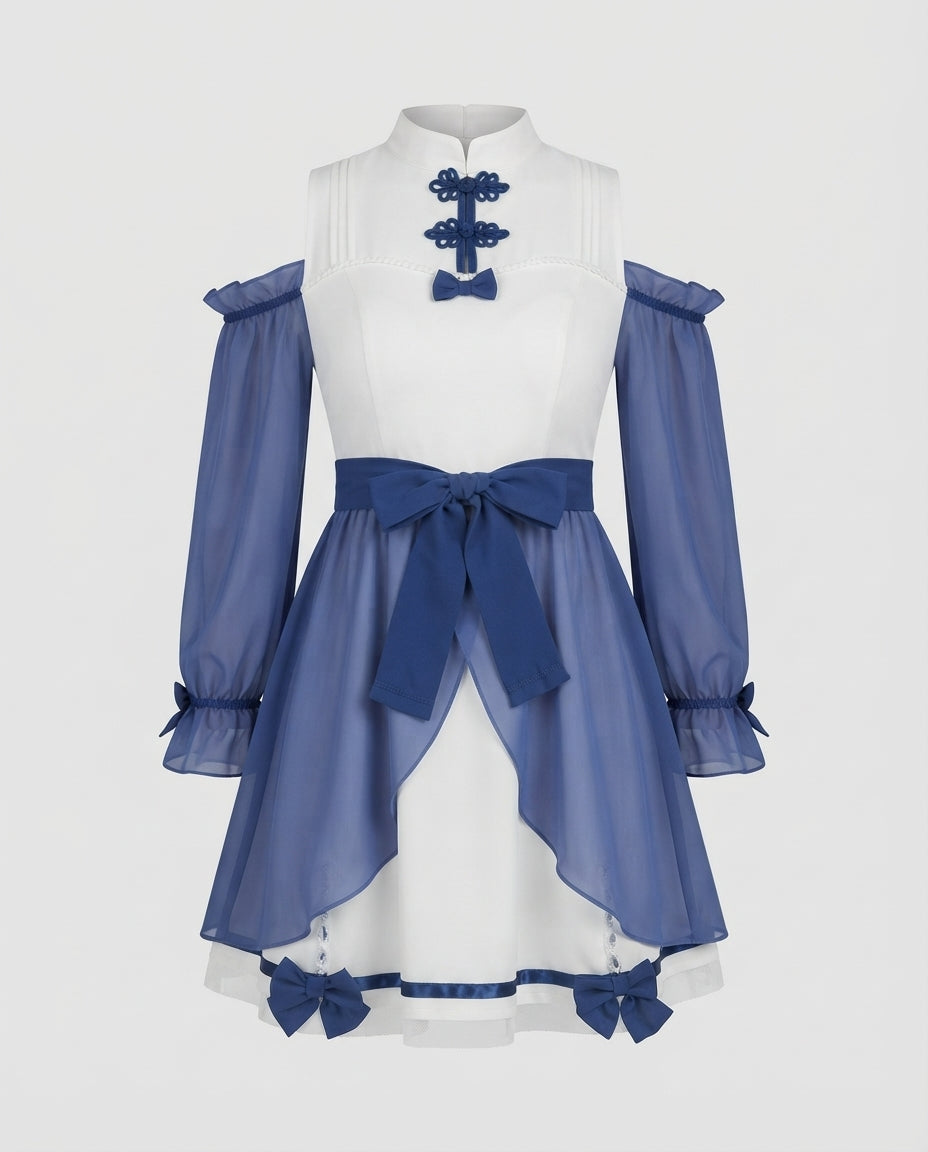 Damen Verspieltes Kleid mit Rüschendetails Shop Nory