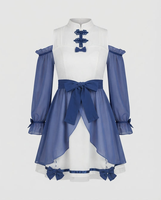Damen Verspieltes Kleid mit Rüschendetails Shop Nory