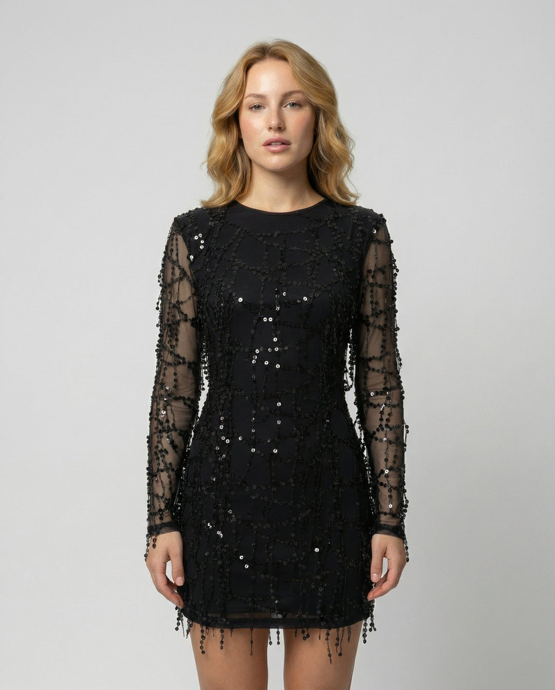 Elegantes Fransen Paillettenkleid Damen | Shop Nory