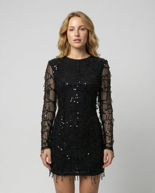 Elegantes Fransen Paillettenkleid Damen | Shop Nory