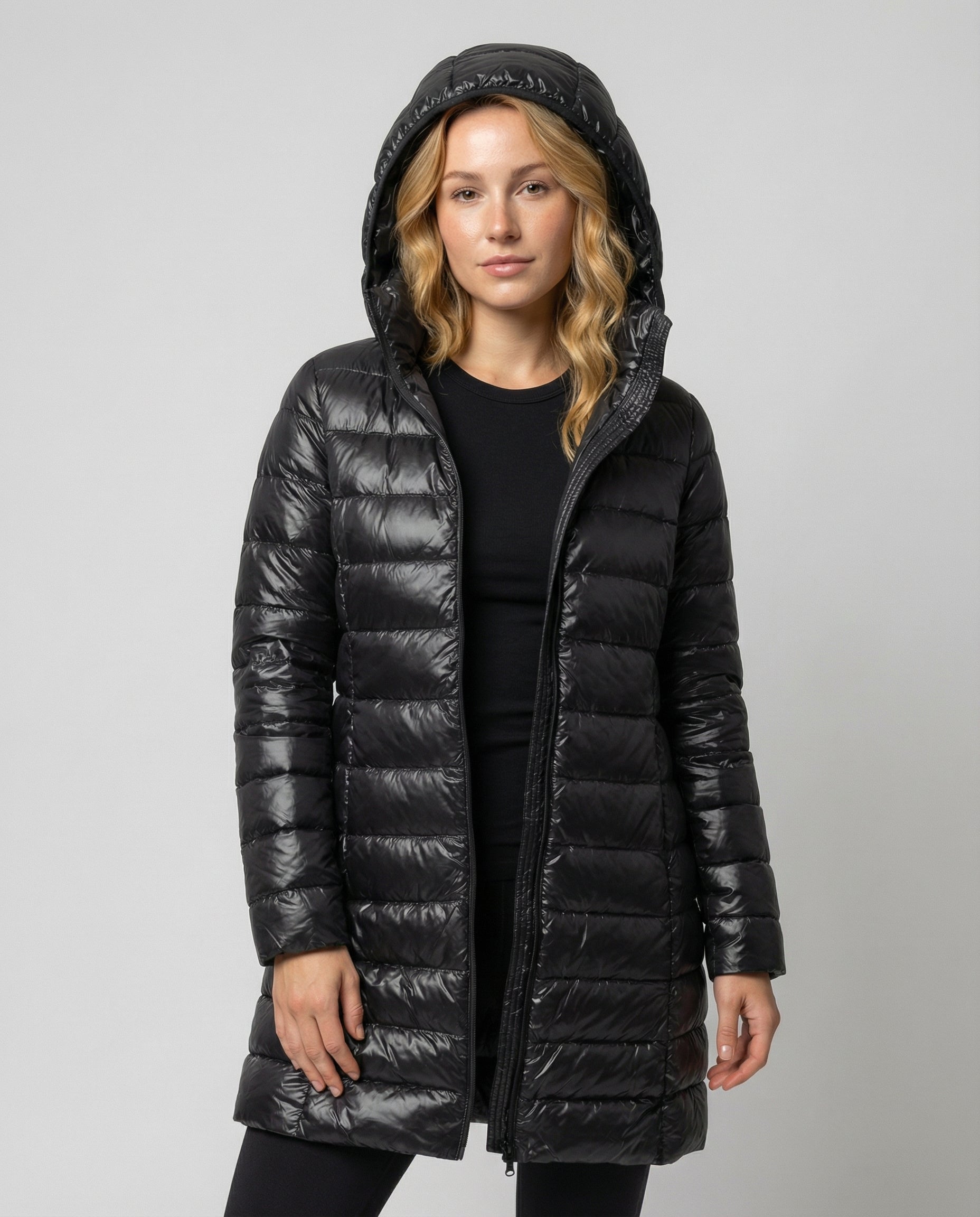 Damen Ultraleichte Daunenjacke mit Kapuze | ShopNory