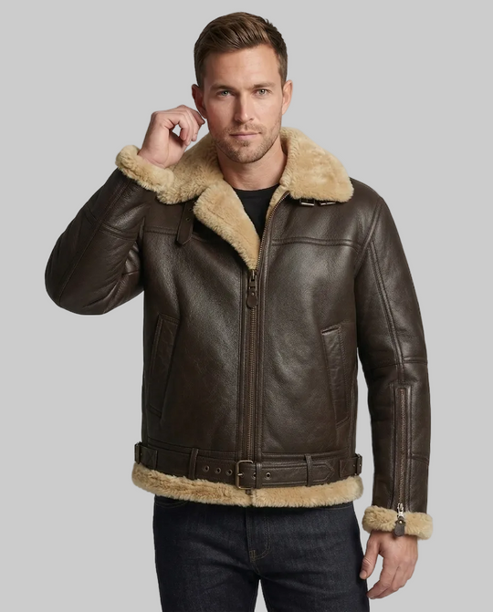 Weiche Lammfell Bomberjacke