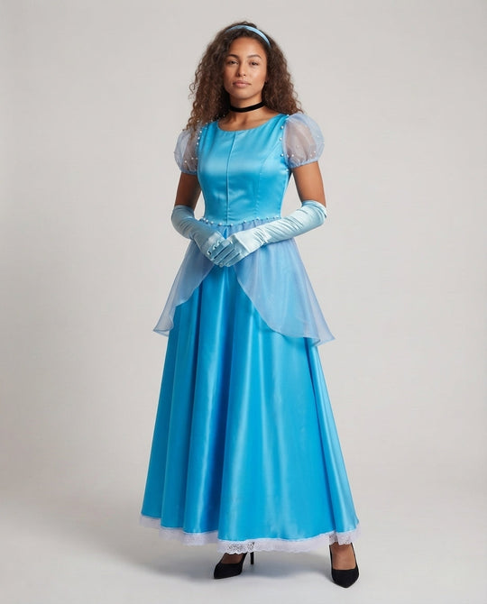 Damen märchenhaftes Ballkleid mit elegantem Überrock Shop Nory