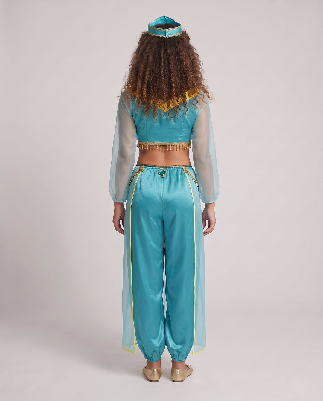 Damen Märchenhaftes Kostüm mit transparenten Ärmeln und funkelnden Akzenten Shop Nory