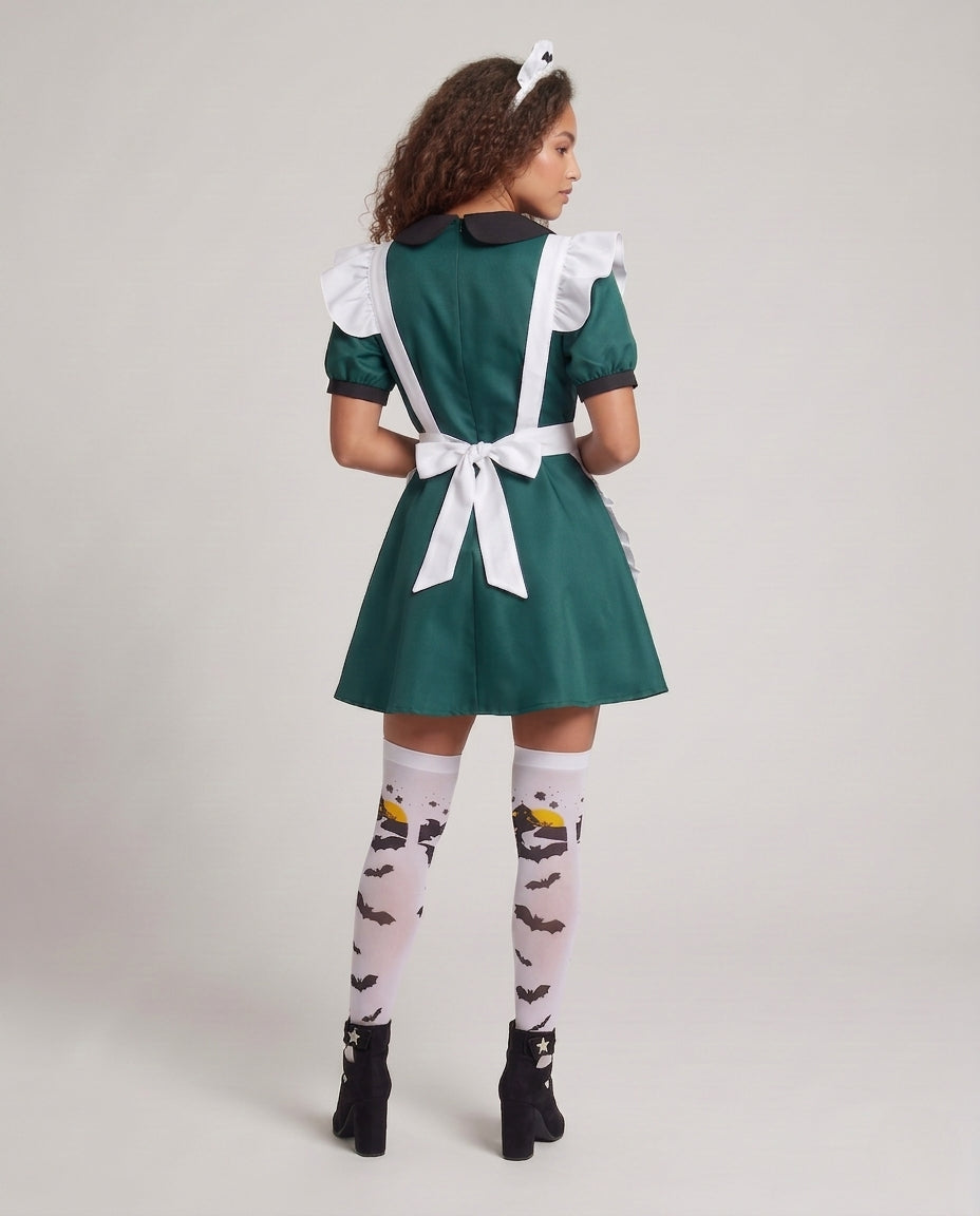 Damen Halloween Kostüm als verspielte Köchin mit Vampirakzenten Shop Nory