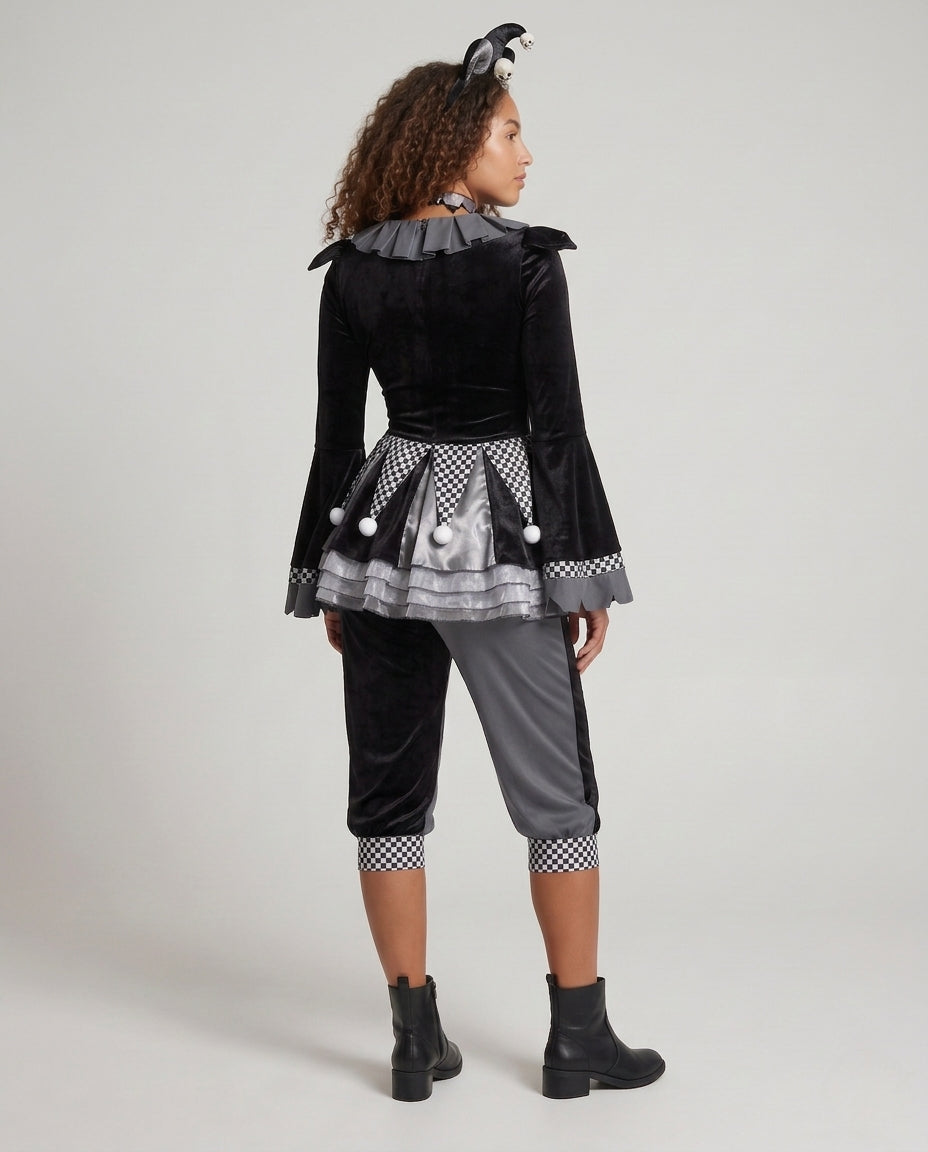 Damen Clownkostüm mit raffinierter Detailverarbeitung Shop Nory