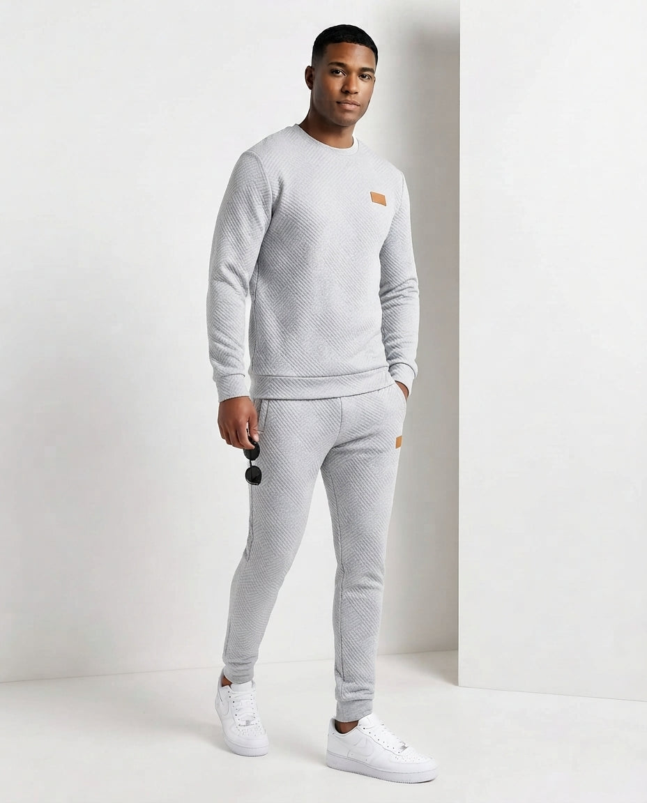 Herren Strukturierter Rundhals-Pullover aus leichtem strukturiertem Strick Shop Nory