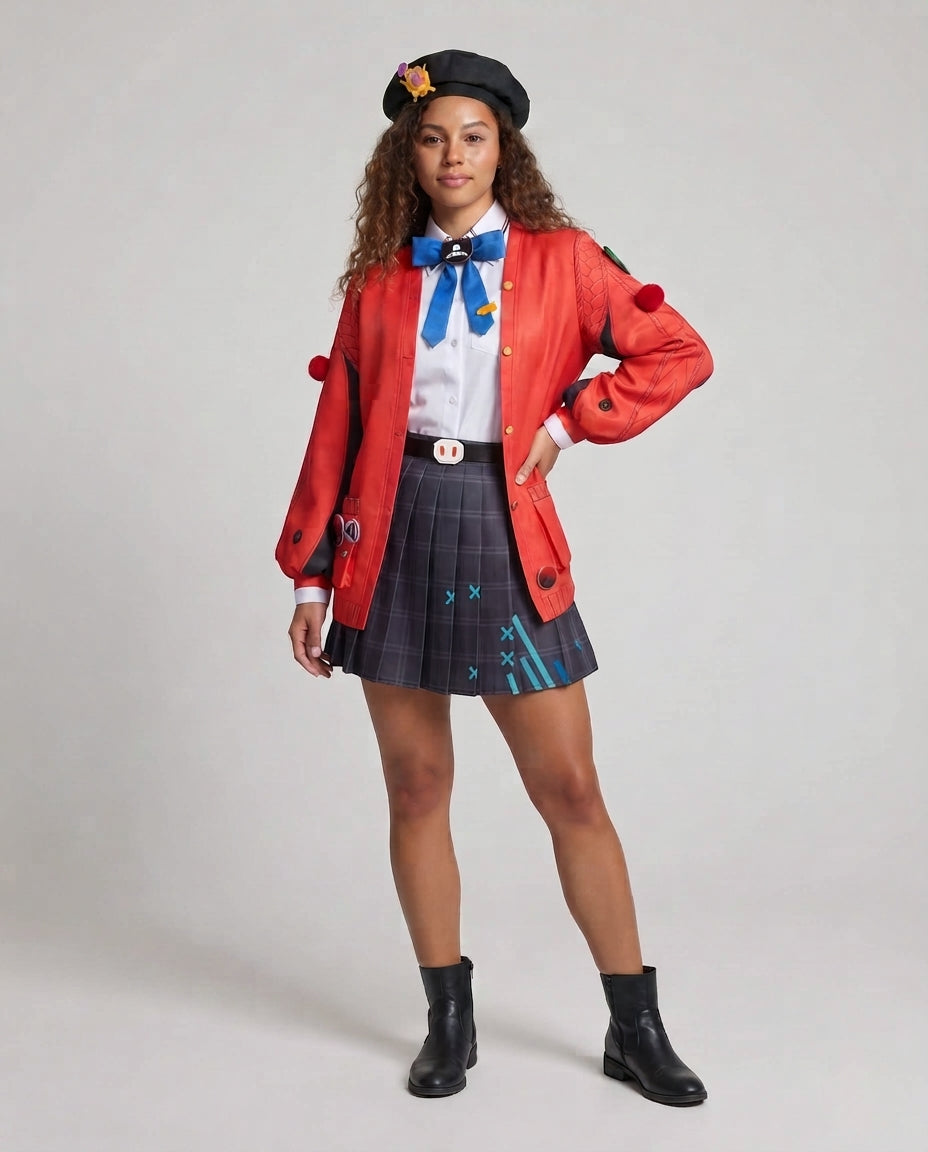 Damen Cosplay-Kostümset mit stilvollem Jacken- und Rock-Design Shop Nory
