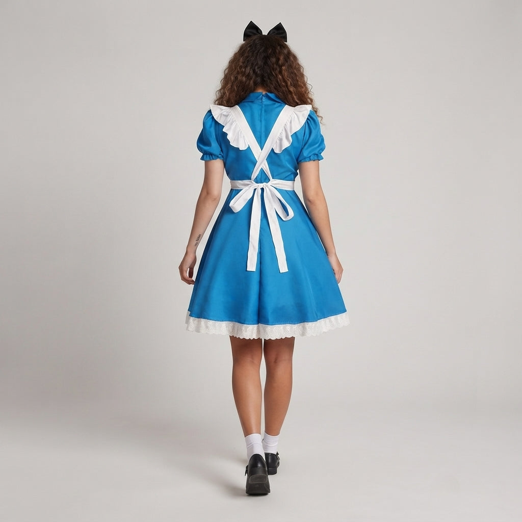 Damen Retro-Kostümkleid mit Rüschendetails Shop Nory
