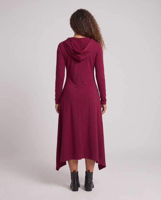 Damen Kapuzenkleid mit asymmetrischem Schnitt und eleganter Passform Shop Nory