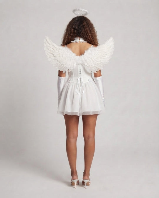 Damen Teufel Kostümkleid mit Flügeln und Accessoires Shop Nory