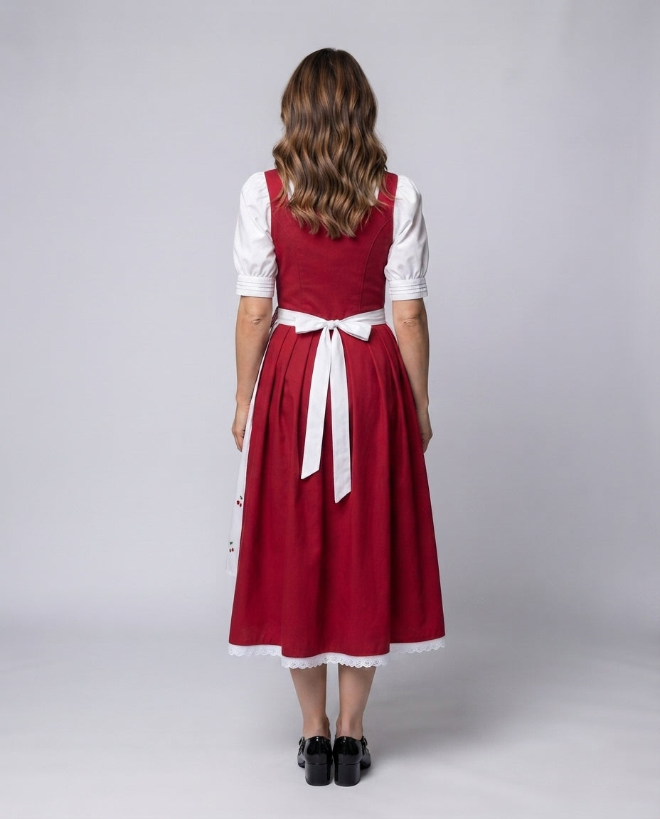 Traditionelles Dirndl-Kleid für Damen mit detailverliebt gestaltetem Leinenoberteil Shop Nory