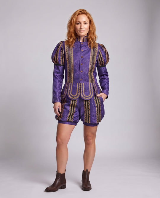 Damen historische Kostümset mit künstlerischer Jacke und Shorts Shop Nory