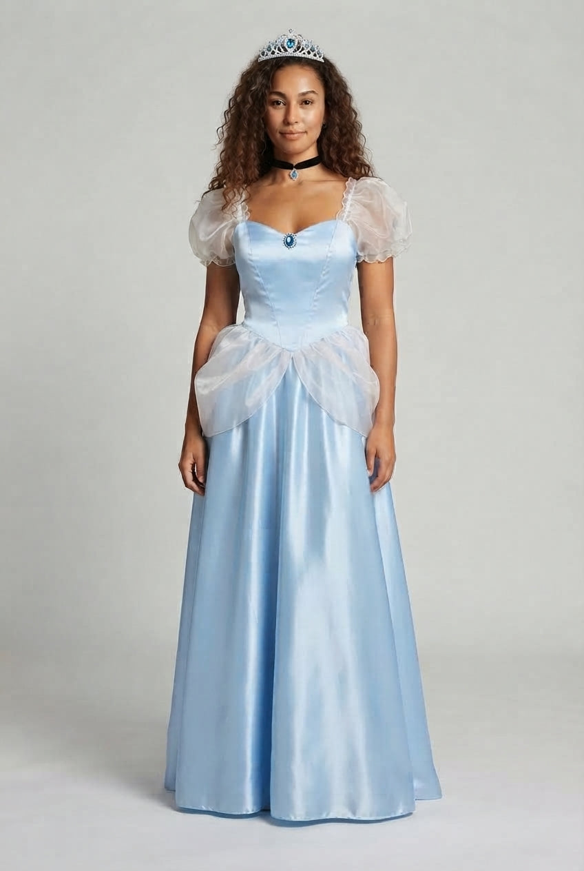 Damen Prinzessinnen Abendkleid mit schimmerndem Tüll Shop Nory