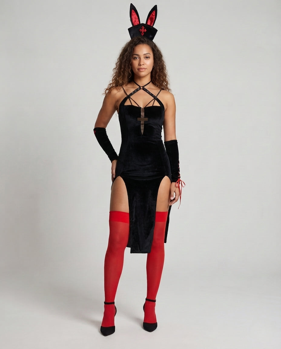 Damen Verspielt sexy Kleid mit Riemchendetail Shop Nory